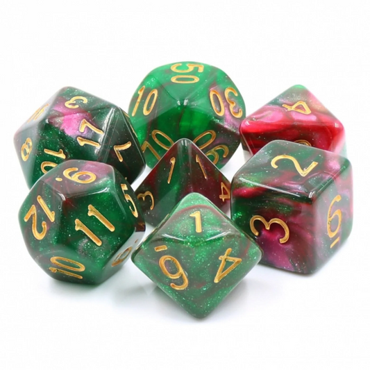 Foam Brain - Rose Way RPG Dice Set