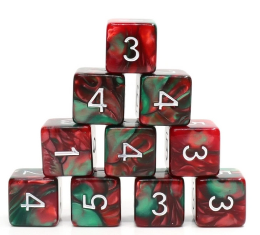 Foam Brain - Burning Bush - 12 PIECE D6'S