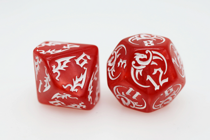 Foam Brain - Resin RPG Dice Set: Drake’s Flight Inferno