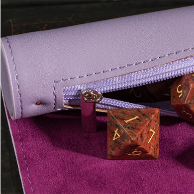 Foam Brain - Purple Leather Foldable Dice Mat