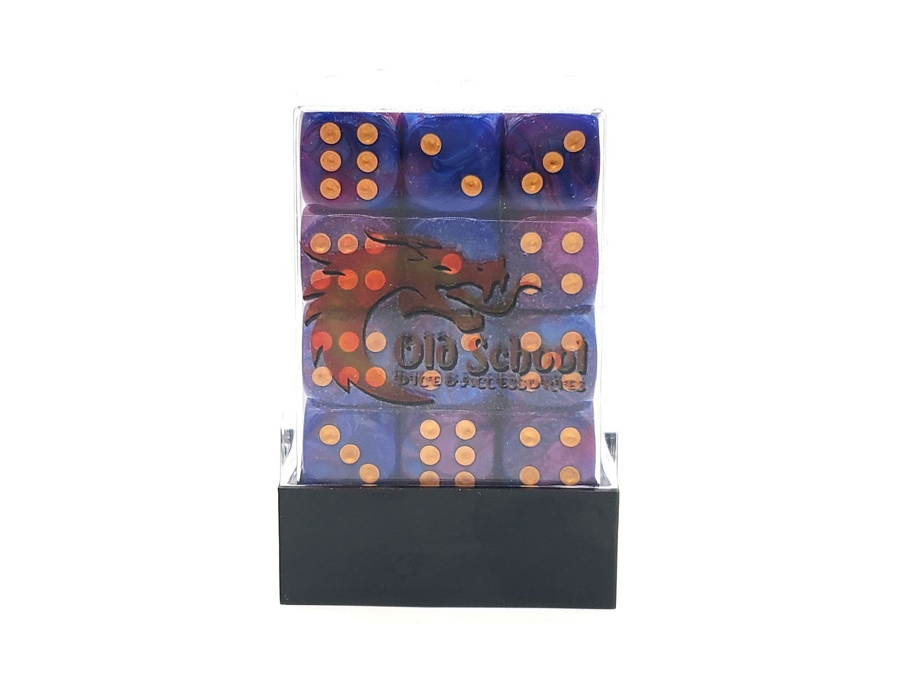 Old School 36ct 12mm D6 Dice Set: Vorpal - Lavender & Blue w/ Gold