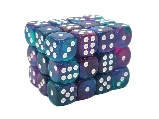Old School 36ct 12mm D6 Dice Set: Galaxy - Northern Lights