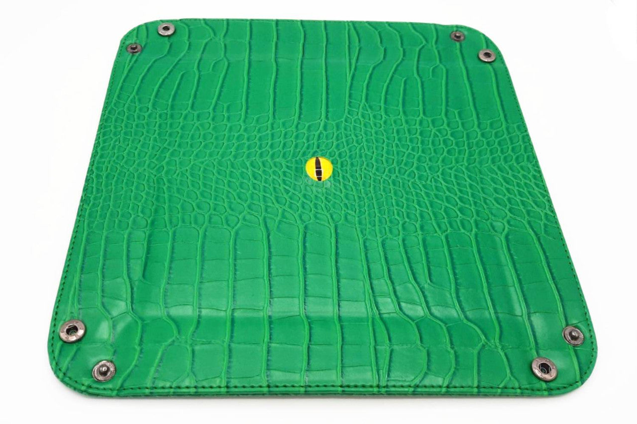 Old School RPG Dragon Eye Rolling Tray - Green Dragon