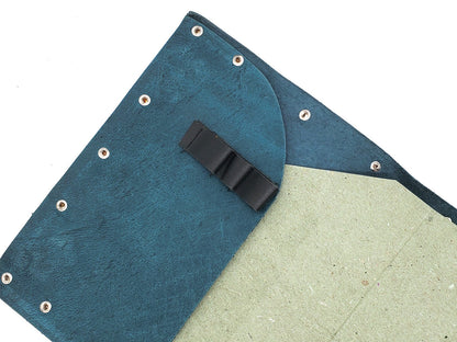 Old School Dice: Adventure Journal 8x6 - Light Blue Leather