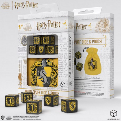 Harry Potter: Hufflepuff Dice and Pouch Set