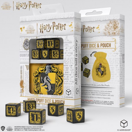 Harry Potter: Hufflepuff Dice and Pouch Set