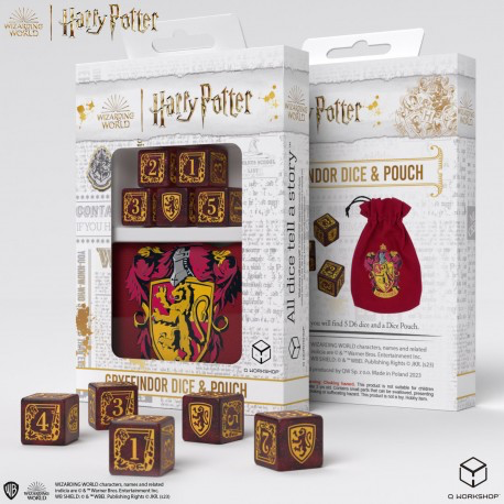 Harry Potter: Gryffindor Dice and Pouch Set