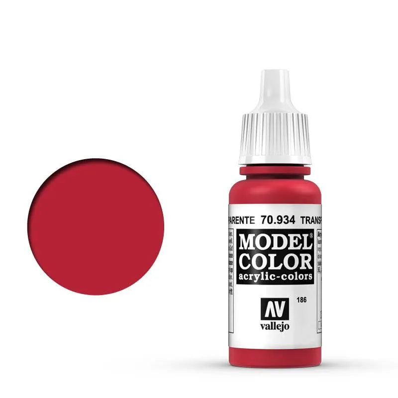 Vallejo Model Colors - Transparent Red 70.934