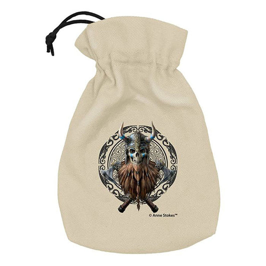 Dice Pouch: Anne Stokes Viking Skull