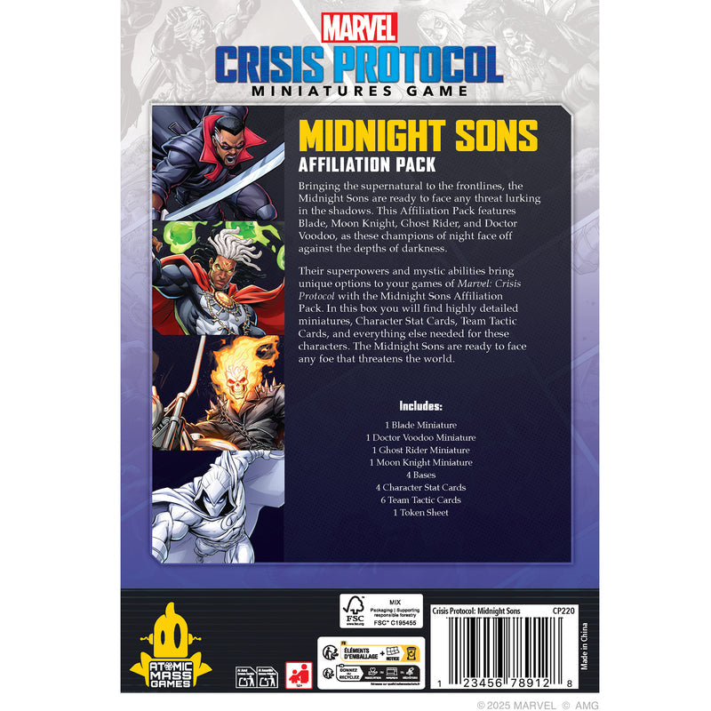 Marvel Crisis Protocol - Midnight Sons Affiliation Pack