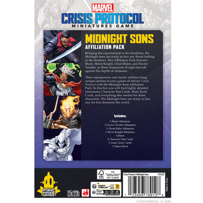 Marvel Crisis Protocol - Midnight Sons Affiliation Pack