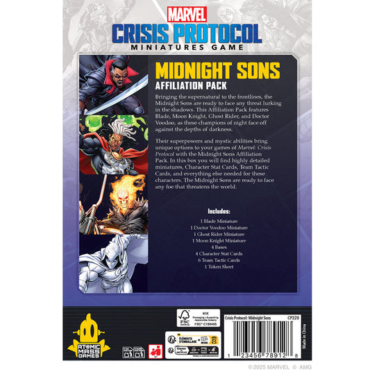 Marvel Crisis Protocol - Midnight Sons Affiliation Pack