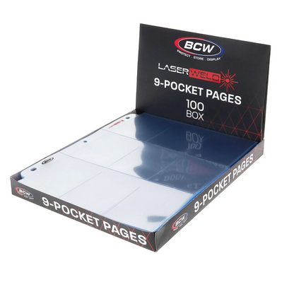 BCW - LaserWeld 9-Pocket Page (100 CT. Pack)