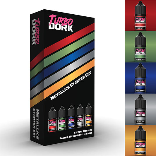 Paint Set: Metallic Acrylic - Turbo Dork Starter Set (5x 22ml paints)
