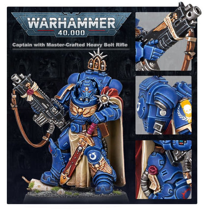 Warhammer 40K - Space Marines: Captain in Gravis Armour with Master-crafted Heavy Bolt Rifle