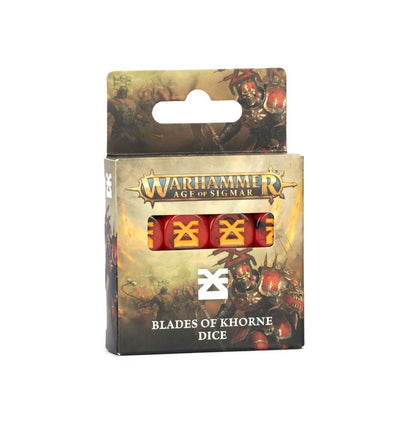 AOS - Dice Set, Blades of Khorne