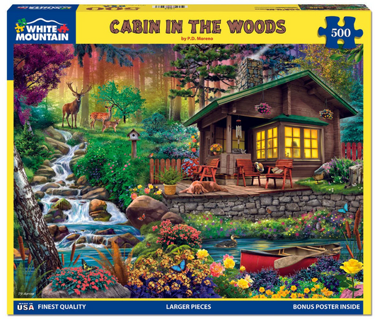 White Mountain Puzzles - Cabin in the Woods