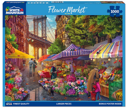 White Mountain Puzzles - Flower Market