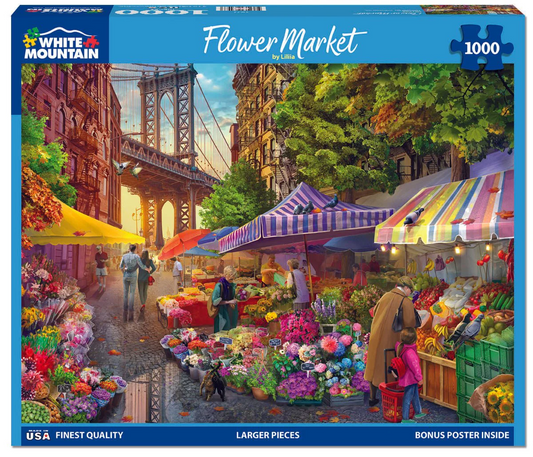 White Mountain Puzzles - Flower Market