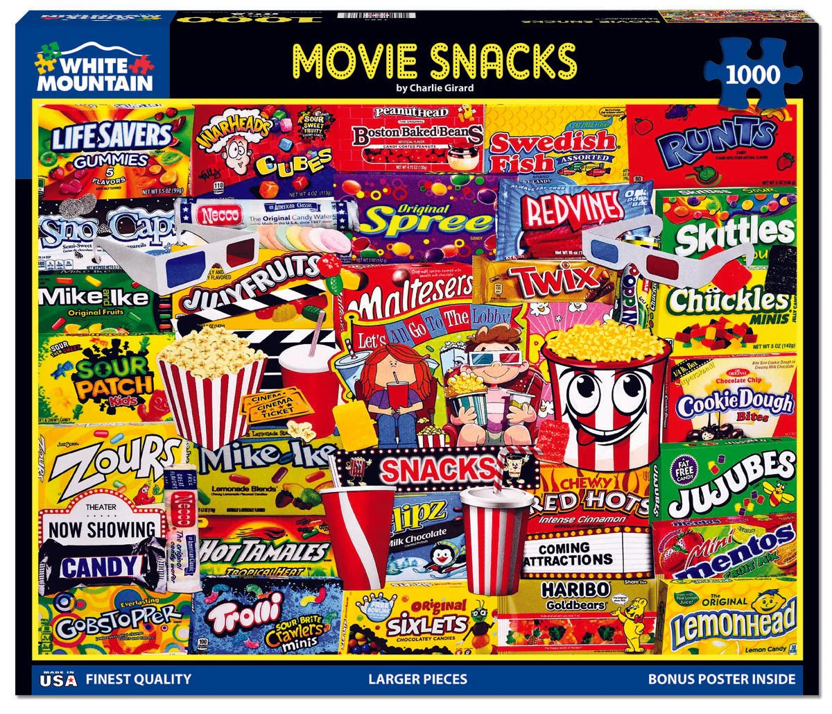 White Mountain Puzzles - Movie Snacks