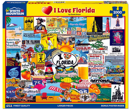 White Mountain Puzzles - I Love Florida