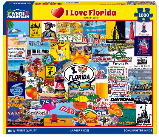 White Mountain Puzzles - I Love Florida