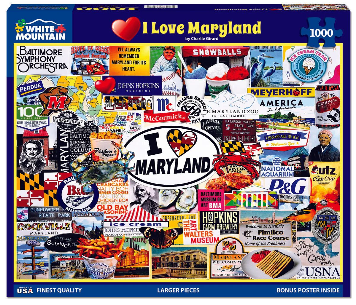 White Mountain Puzzles - I Love Maryland