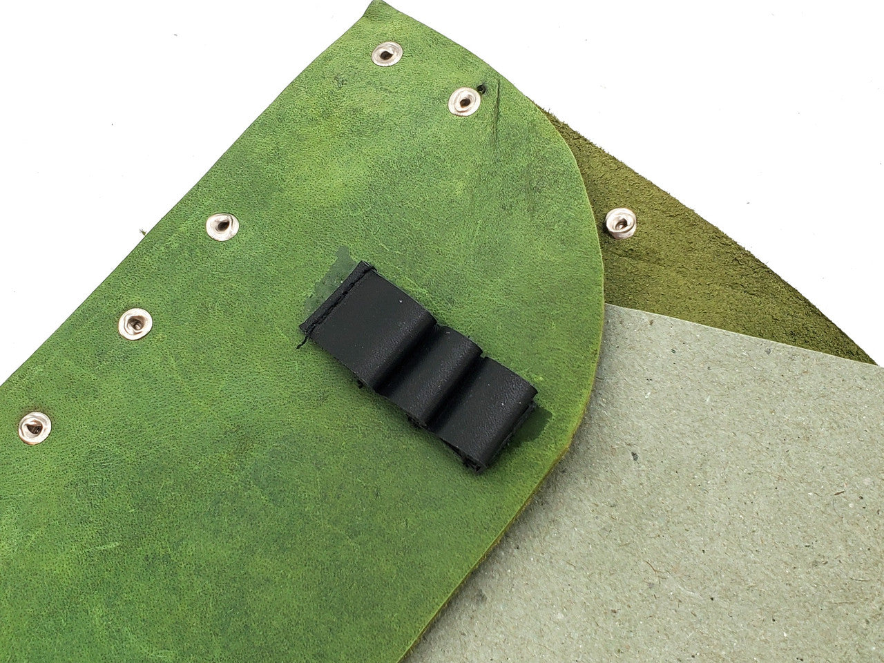 Old School Dice: Adventure Journal 7x5 - Light Green Leather