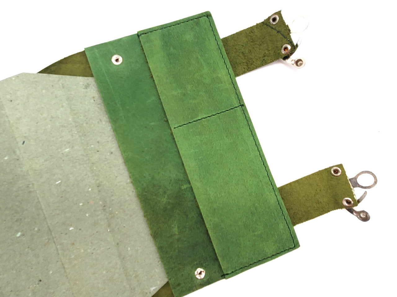 Old School Dice: Adventure Journal 7x5 - Light Green Leather