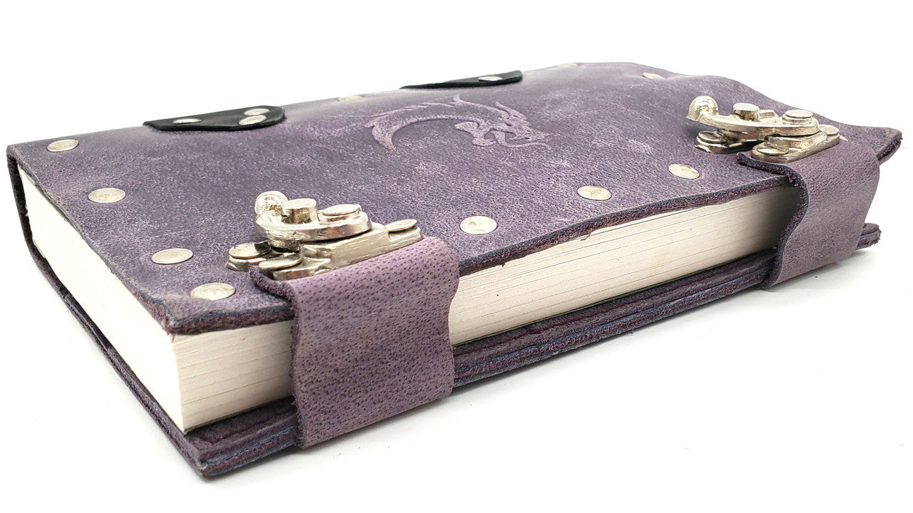 Old School Dice: Adventure Journal 7x5 - Purple Leather