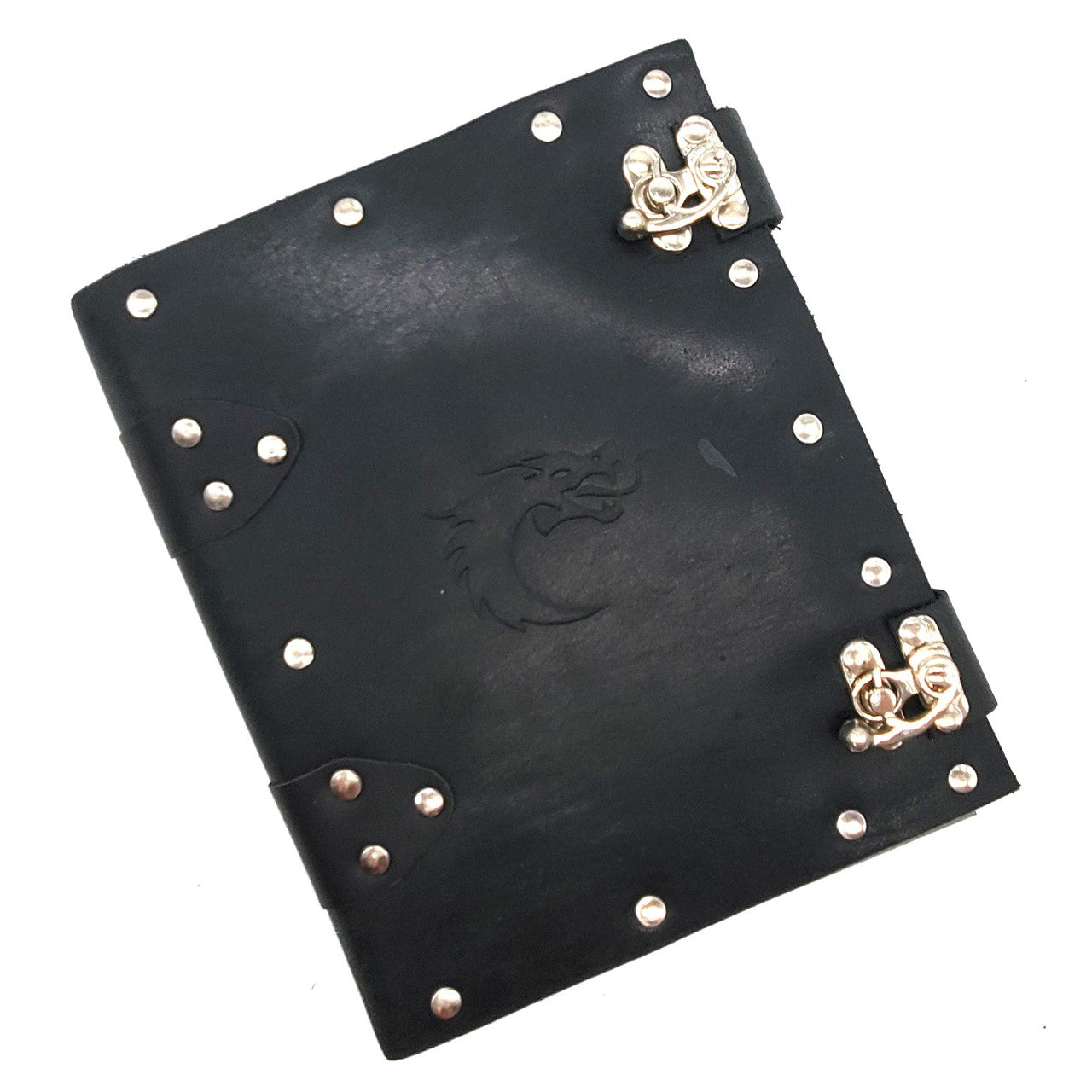Old School Dice: Adventure Journal 8x6 - Black Leather