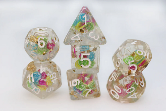 Foam Brain - Tropical Punch RPG Dice Set
