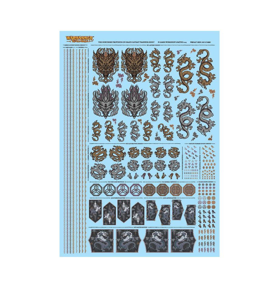 Warhammer The Old World - The Northern Provinces of Grand Cathay Transfer Sheet