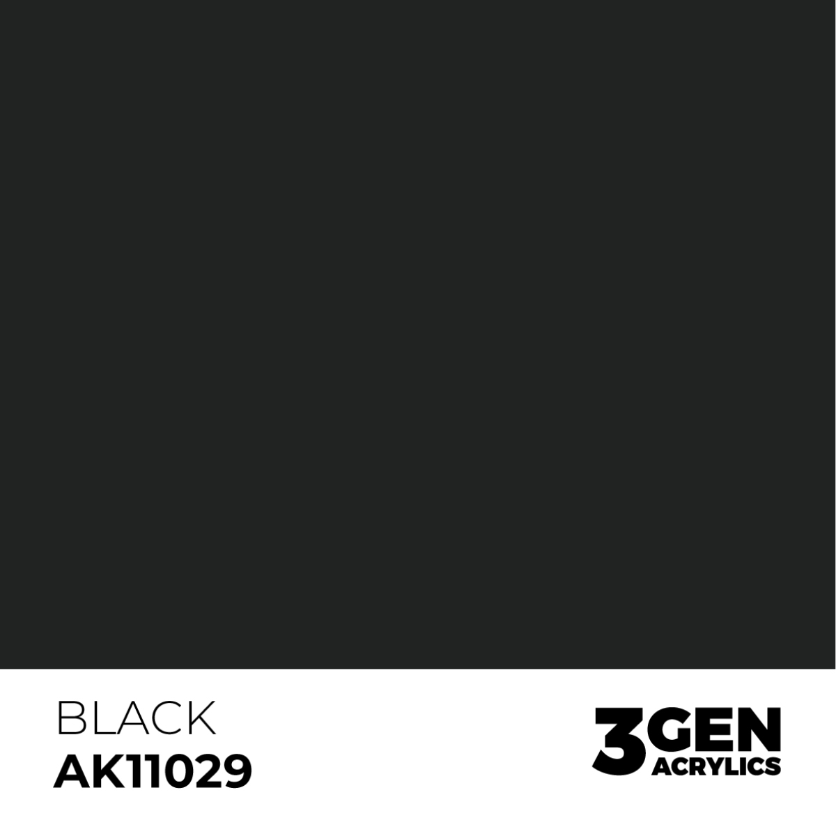 AK Interactive 3G Acrylic Paint: Black - Intense