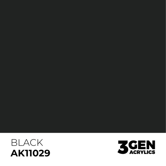 AK Interactive 3G Acrylic Paint: Black - Intense