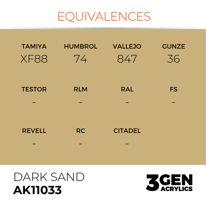 AK Interactive 3G Acrylic Paint: Dark Sand - Standard