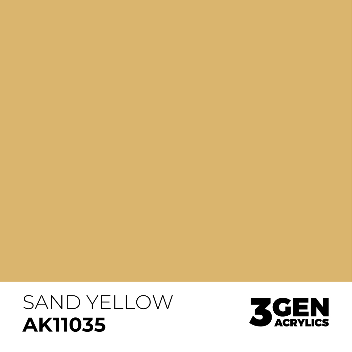 AK Interactive 3G Acrylic Paint: Sand Yellow - Standard