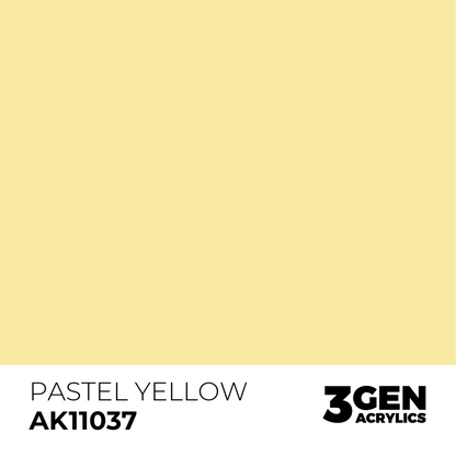 AK Interactive 3G Acrylic Paint: Pastel Yellow - Pastel