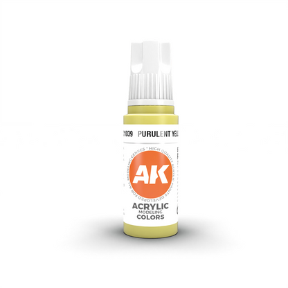 AK Interactive 3G Acrylic Paint: Purulent Yellow - Standard