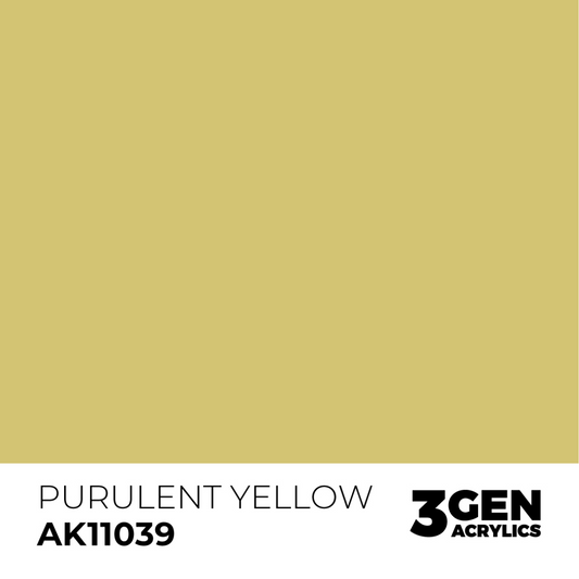 AK Interactive 3G Acrylic Paint: Purulent Yellow - Standard