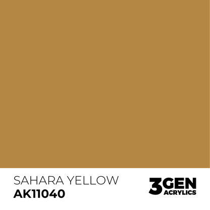 AK Interactive 3G Acrylic Paint: Sahara Yellow - Standard