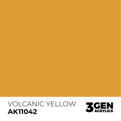 AK Interactive 3G Acrylic Paint: Volcanic Yellow - Standard