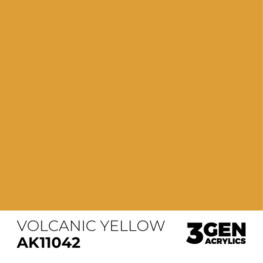 AK Interactive 3G Acrylic Paint: Volcanic Yellow - Standard