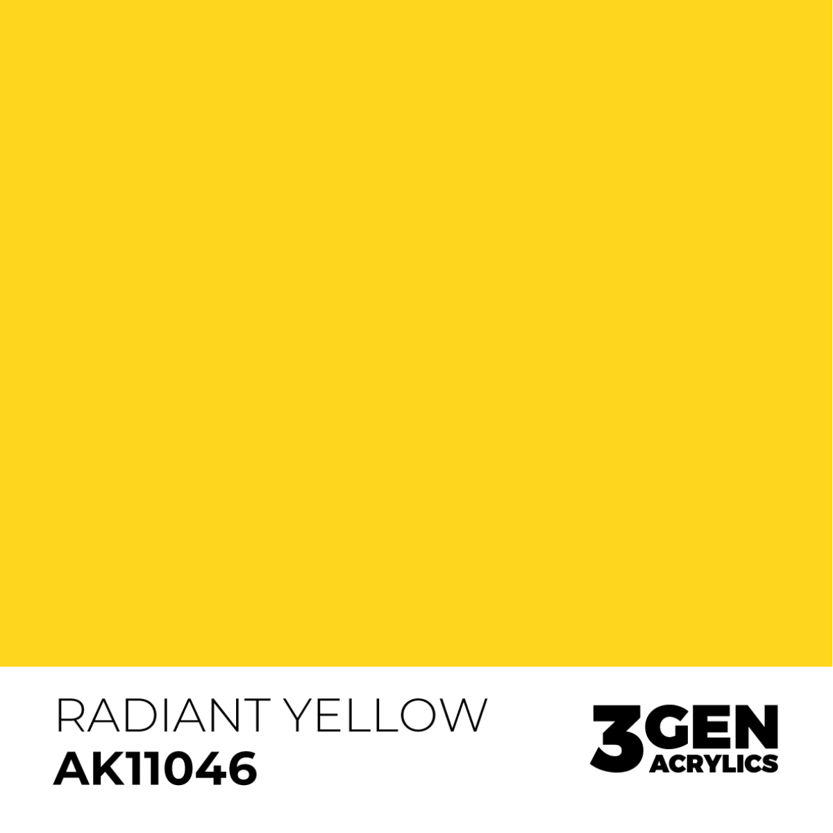 AK Interactive 3G Acrylic Paint: Radiant Yellow - Standard