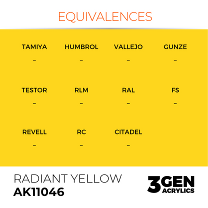 AK Interactive 3G Acrylic Paint: Radiant Yellow - Standard
