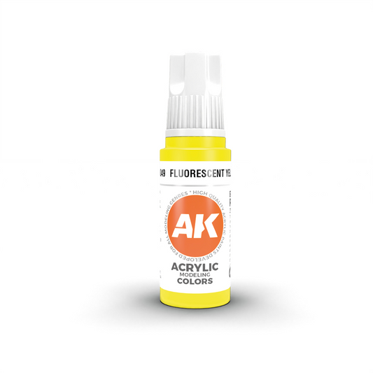 AK Interactive 3G Acrylic Paint: Fluorescent Yellow - Standard