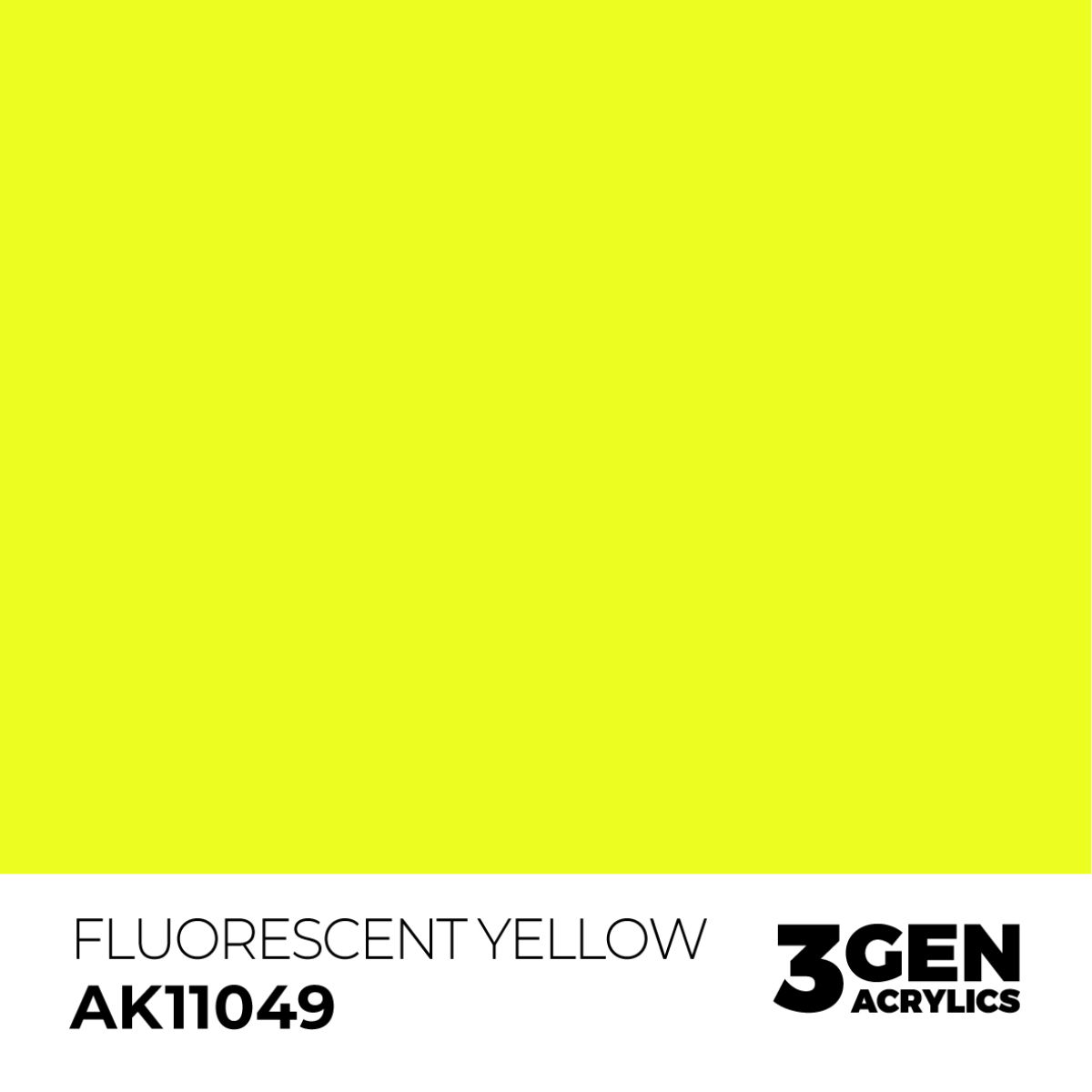 AK Interactive 3G Acrylic Paint: Fluorescent Yellow - Standard