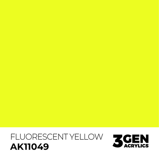 AK Interactive 3G Acrylic Paint: Fluorescent Yellow - Standard
