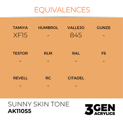 AK Interactive 3G Acrylic Paint: Sunny Skin Tone - Standard
