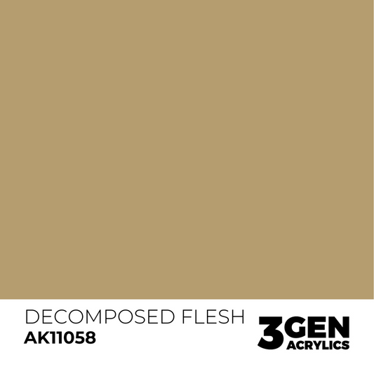 AK Interactive 3G Acrylic Paint: Decomposed Flesh- Standard